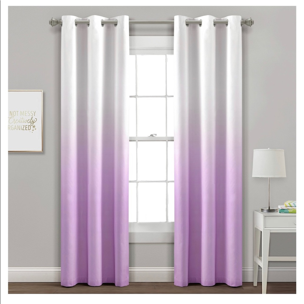NWT Set of two ombré 84” curtain panels